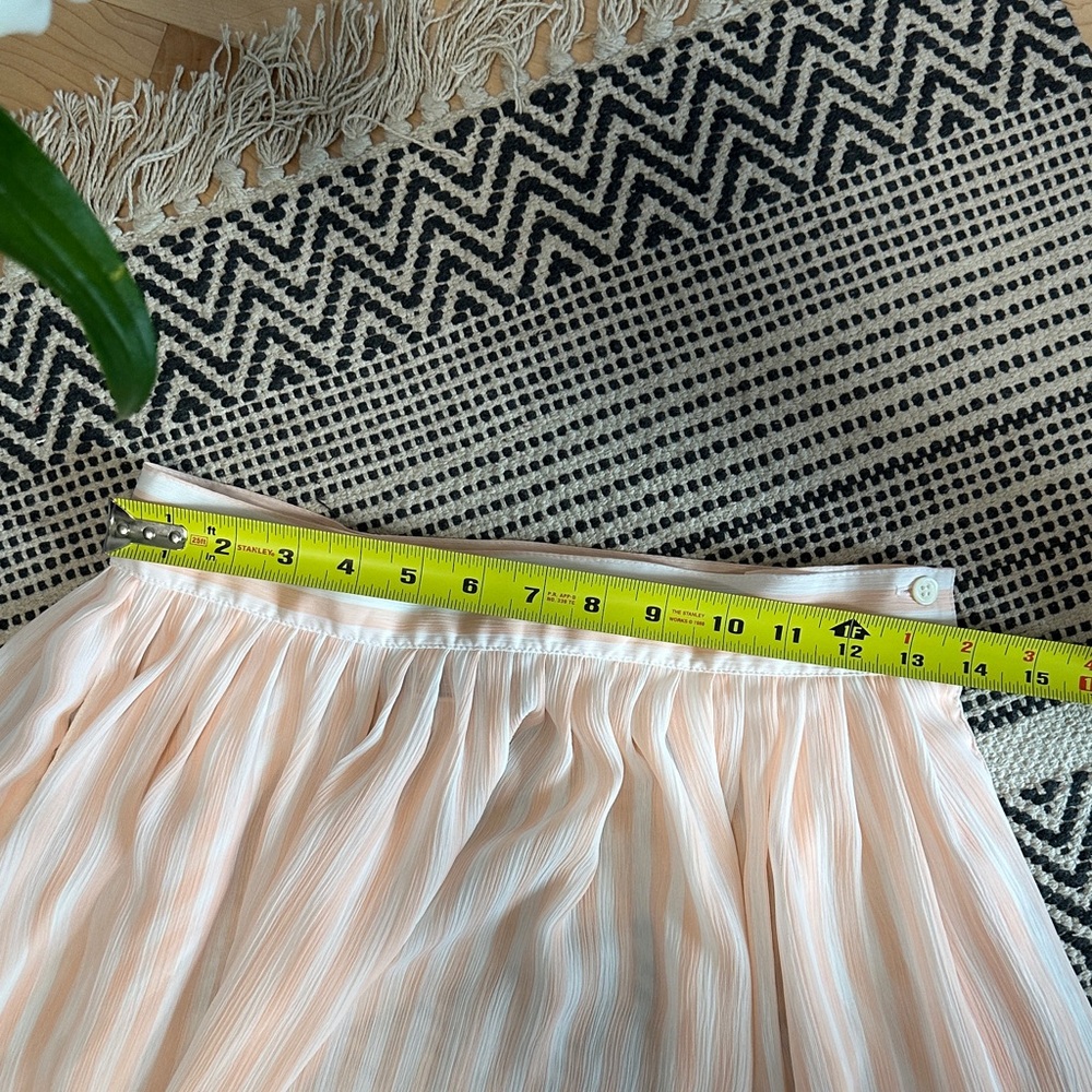 Super Chic Shear Chaus Peach Striped Skirt Set - Picture 9 of 11